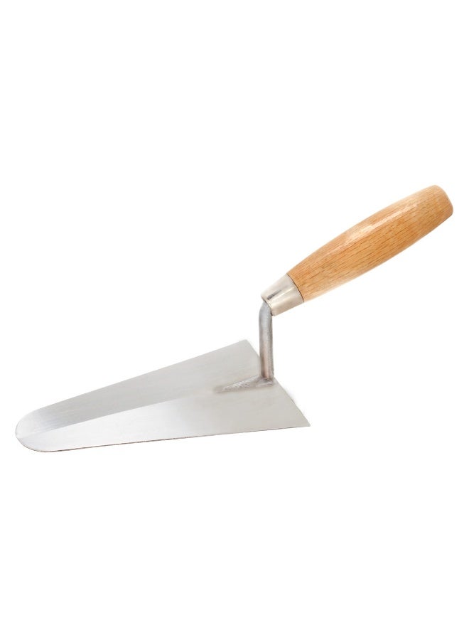 Beorol Bricklaying trowel wooden handle, round shape 180mm - Image 2